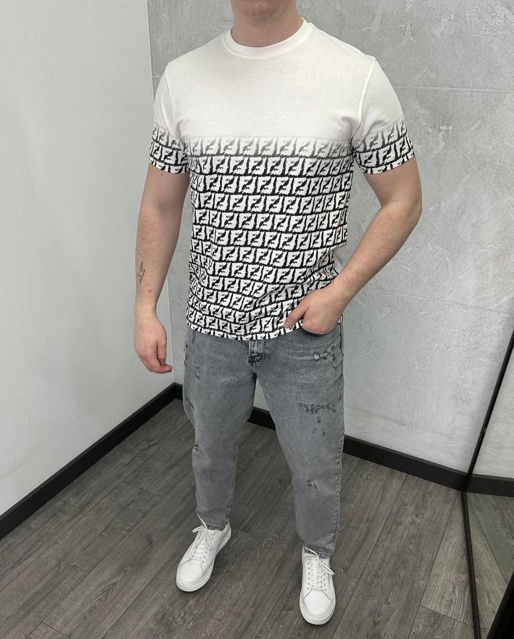 Чоловіча футболка Fendi H4462 біла