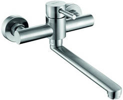 Змішувач ZEGOR (TROYA) кухня настіна SAP12-A090 нержавіюча сталь