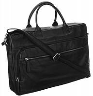 Мужская кожаная сумка, портфель для ноутбука Always Wild LAP513NDM черная Shopen Чоловіча шкіряна сумка