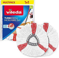 Упаковка из двух единиц сменных головок Vileda Turbo 2 In 1 EasyWring & Clean