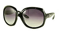 Женские пластиковые круглые очки Christian Dior серые Shopen Жіночі пластикові круглі окуляри Christian Dior