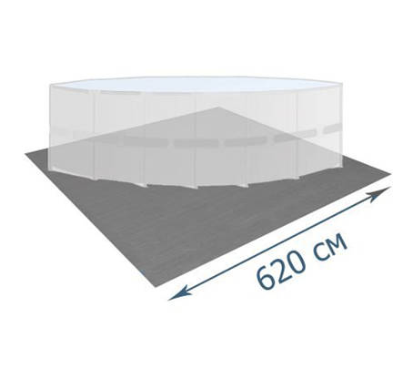 Захисна підстилка під басейн InPool 55346, 620 х 620 см, фото 1