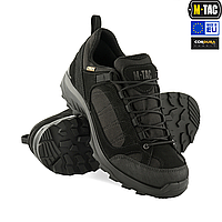 M-TAC кроссовки тактические демисезонные Black, армейские кроссовки черные, военные мужские кроссовки сетчатые