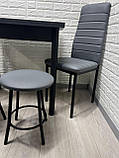 Кухонний комплект (стіл + 2 стільці +2 табурета), фото 3