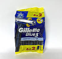 Одноразовые станки для бритья мужские Gillette Blue 3 Comfort Slalom 8 шт.