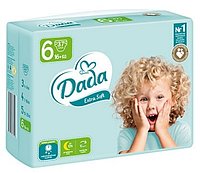 Подгузники памперсы детские Дада Dada NEW Extra Soft №6, 37 шт а упаковке, для детей 16+кг