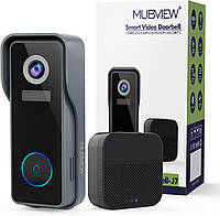 Бездротовая камера дверного звонка MUBVIEW с разрешением 2K HD, WiFi камера видеозвонка со звуком голоса, дете