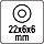 Ролик для плиткореза підшипниковий з тримачем Ø = 22х6 мм T = 6 мм із титановим покриттям Yato YT-37151, фото 5