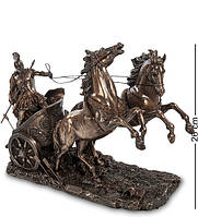 Статуэтка настольная Veronese Ахиллес на колеснице 33х26х15 см 1903908 бронзовое напыление