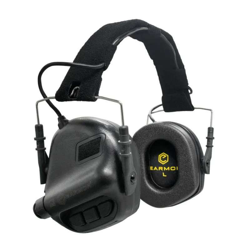 Шумоподавляючі тактичні Навушники EARMOR M31 Black з Універсальним кріпленням