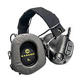 Шумоподавляючі тактичні Навушники EARMOR M31 Black з Універсальним кріпленням, фото 7