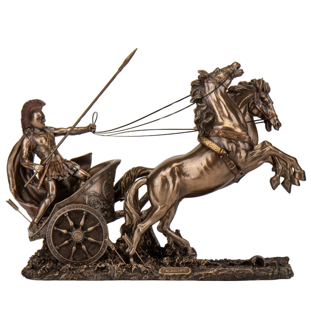 Статуетка настільна Veronese Ахіллес на колісниці 30х35х14 см 76714A4, фото 1