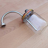 Трубчатый дефлегматор для бытового дистиллятора (сухопарник, стекло + нержавейка)