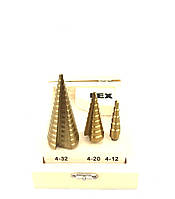 Ступенчатые свёрла набор, Конусне сверло по металу 4-32мм LEX (Польша), ALX
