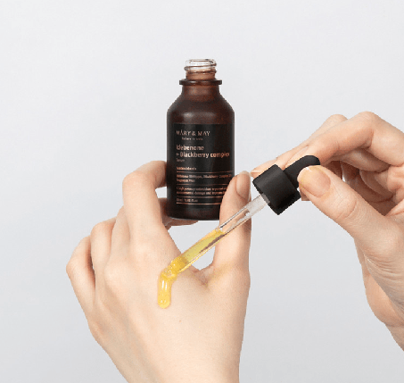 Антиоксидантна сироватка MARY&MAY Idebenone Blackberry Complex Serum 30 мл, фото 3