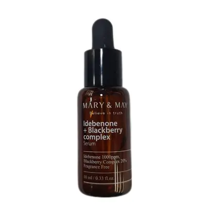 Антиоксидантна сироватка MARY&MAY Idebenone Blackberry Complex Serum 10 мл, фото 1