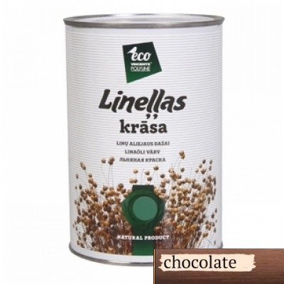 Фарба на основі лляної олії Vincents Polyline Linellas Krasa, 1л (chocolate), фото 1