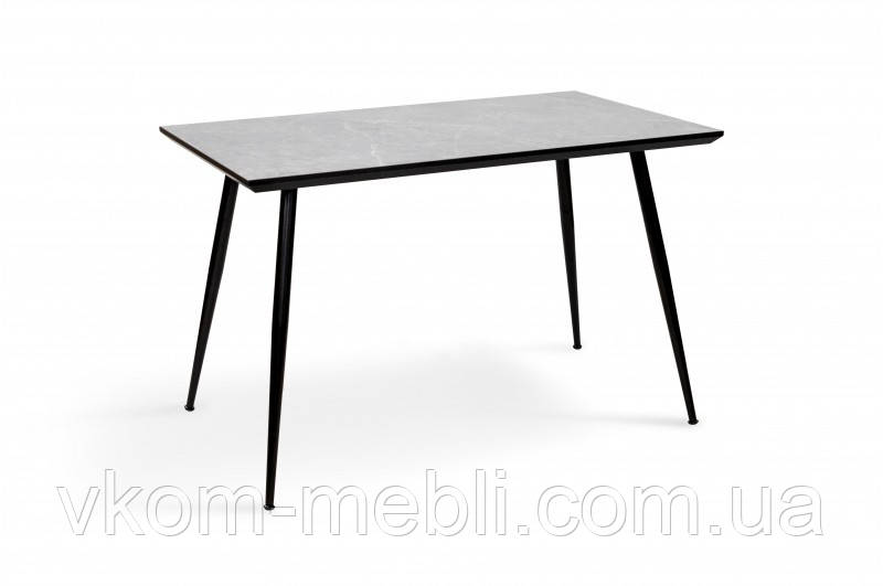 Стіл кухонний нерозкладний Торнадо 120/70*75 сарий бетон, фото 1