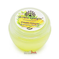 Кремовый ремувер для снятия нарощенных ресниц Global Fashion Cream Remover Banana flavor, 10 г