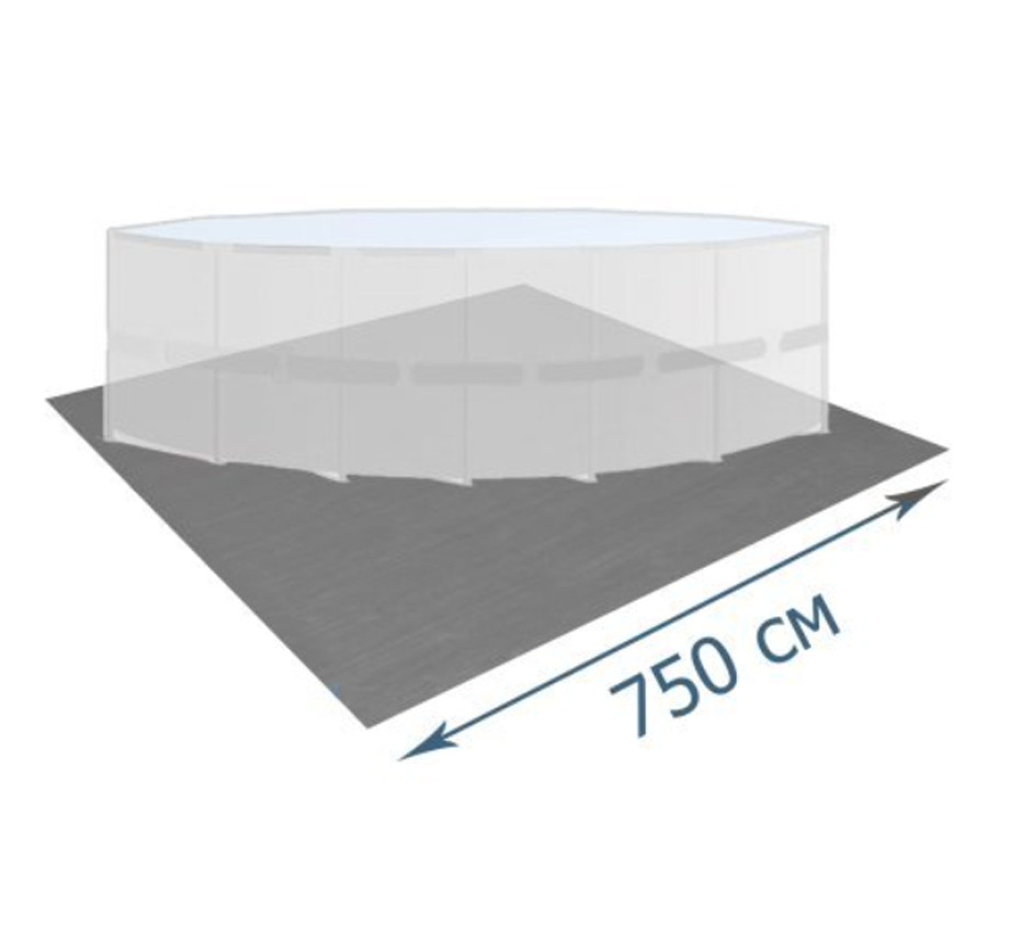Захисна підстилка під басейн InPool 55355, 750 х 750 см