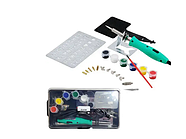 Паяльник-випалювач ZD-972M з набором насадок для випалювання, трафаретом і фарбами