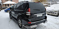 Задние двойные уголки AK003-2 (2 шт, нерж) для Toyota Land Cruiser Prado 120