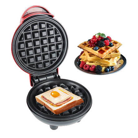Електрична міні вафельниця Waffle Maker XL-287 з антипригарним покриттям, фото 1
