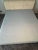 Простыня для кровати практичная Простыни натяжные на резинке надежные Простынь натяжная 160х200 прочная серый