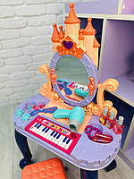 Детский туалетный столик-трюмо 🪞 с пианино 🎹 и стульчиком 🪑