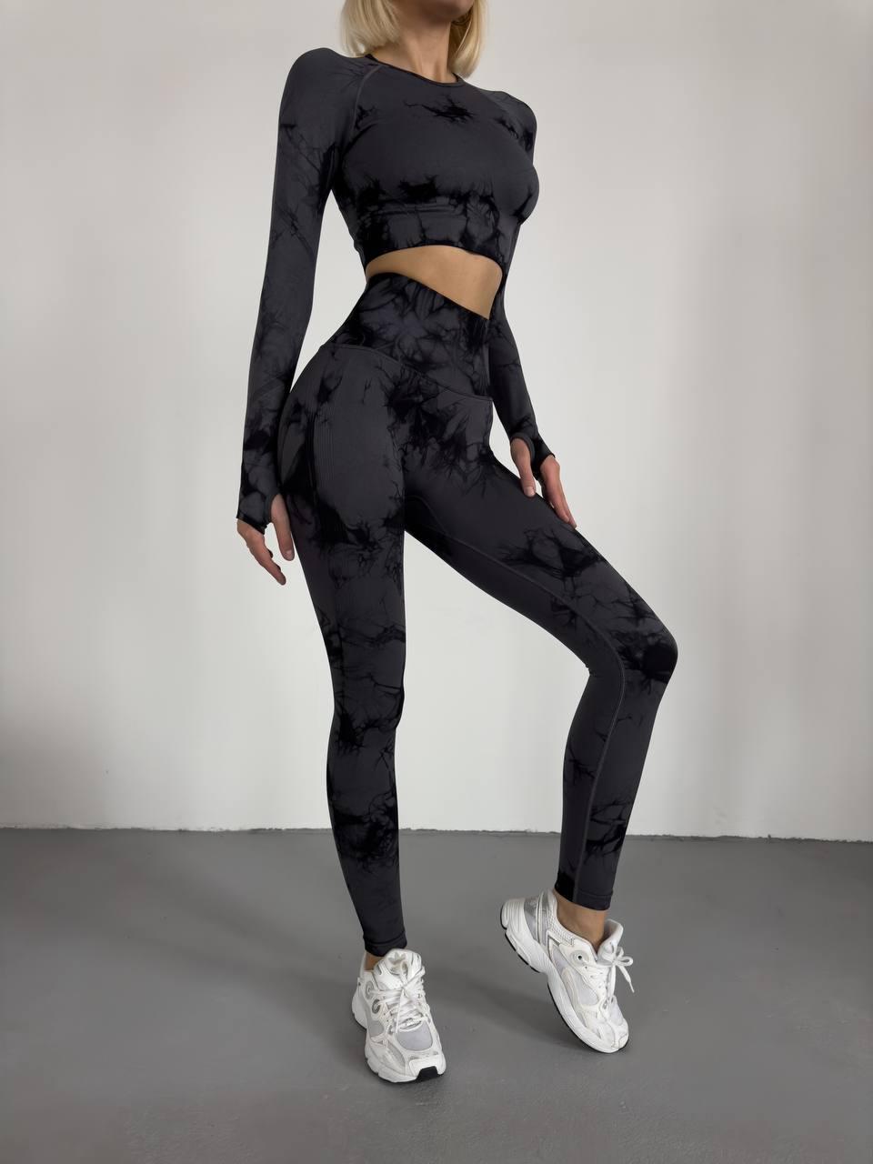 Костюми для фітнесу. Одяг для спортзалу. Рашгард і лосини жіночі., фото 1