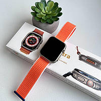 Смарт часы Фитнес браслет трэккер Smart Watch N8 Ultra пульсометром тонометром оранжевые + Подарок