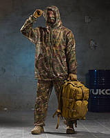 Армейский костюм маскировочный мультикам сетка, мужской маскировочный костюм+баф сетка мультикам
