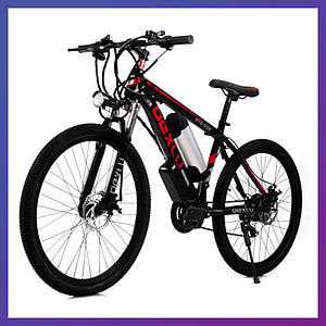 Електровелосипед двоколісний для дорослих 26 дюймів FY-018D 30-35 км/год запас ходу 50 км чорний