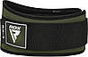 Пояс для важкої атлетики RDX RX3 EVA Curve неопреновий Army Green M, фото 8