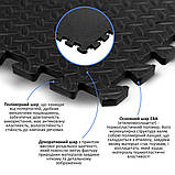 Підлога пазл - модульне покриття для підлоги 600x600x10мм Чорне (МР15) SW-00001169, фото 3