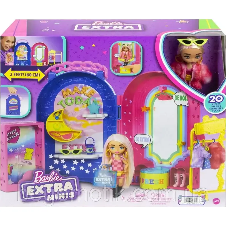 Ігровий набір Барбі Екстра Мініс Бутик і міні лялька Barbie Extra Minis Playset Boutique with Small Doll