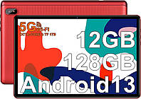 Планшет 10.1" Facetel Q6 12/128Gb 8 ядер Android 13 6000 mAh Красный