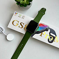 Умные смарт часы Smart Watch GS 8 Pro Мах bluetooth шагомером пульсометром тонометром украинский язык Зеленый