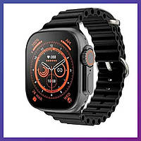 Умные смарт часы Smart Watch GS8 ULTRA bluetooth с шагомером тонометром счетчик калорий украинский язык Черный