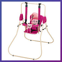 Дитяча гойдалка для підлоги Babyroom Casper Гойдалка для дитини в будинку Малиновий світло-рожевий