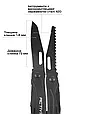 Мультитул універсальний 13в1 Active Universal Tool з чохлом чорний, фото 7