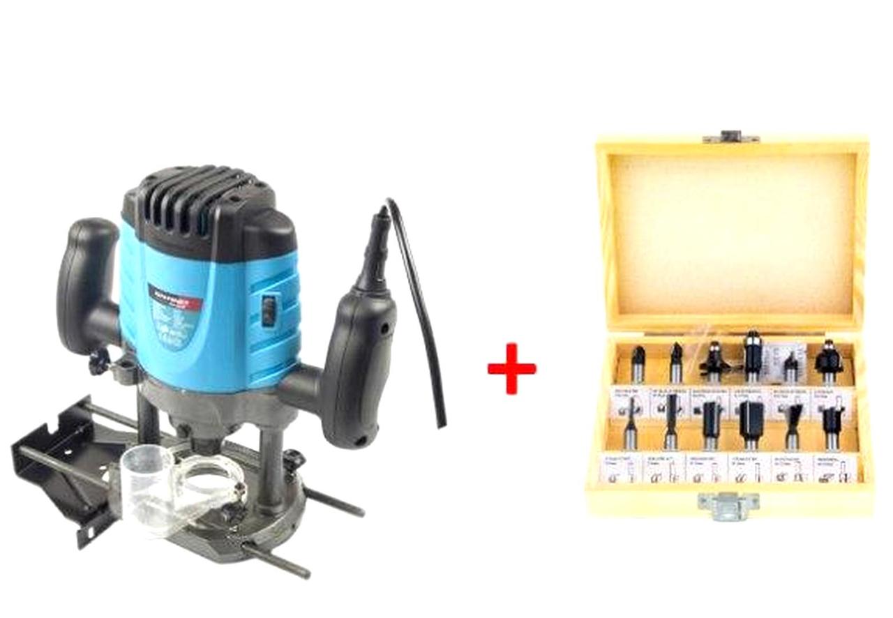 Ручной фрезер для обработки дерева + Набор фрез 2200Вт Grand (Чехия ...