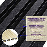 Рейка декоративна WPC стінова 3000х160х23мм Антрацит SW-00001532, фото 2