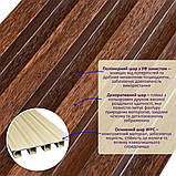 Рейка декоративна WPC стінова 3000х160х23мм Каштан SW-00001536, фото 2