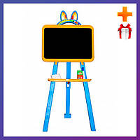 Доска-мольберт детский для рисования на ножках магнитная Doloni 013777/1 + Подарок
