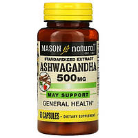 Ашваганда Mason Natural Ashwagandha 500 mg 60 Caps z118-2024
