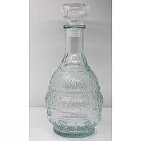 Графин рефлёный стеклянный Crystal "Jupiter" 1л оригинальный литровый ГРАФИН для напитков