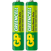 Батарейка солевая GP 24G-S2 Greencell R3 AAA минипальчиковая (трей) (TV)