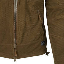 Толстовка флісова койот Helikon-Tex Alpha Tactical Grid Fleece H2147 куртка кофта на блискавці BL-ALT-FG-11-B06, фото 5