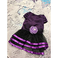 Платье для собак Multibrand "Retro Satin" фиолет_TT